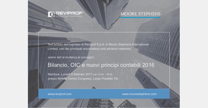 Convegno: Bilancio, OIC e nuovi principi contabili 2016